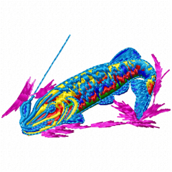 Fishes Embroidery Design 10 Fishes Embroidery Design 10
